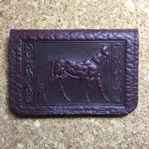 Oberon Designs Leather Card Case Oxblood